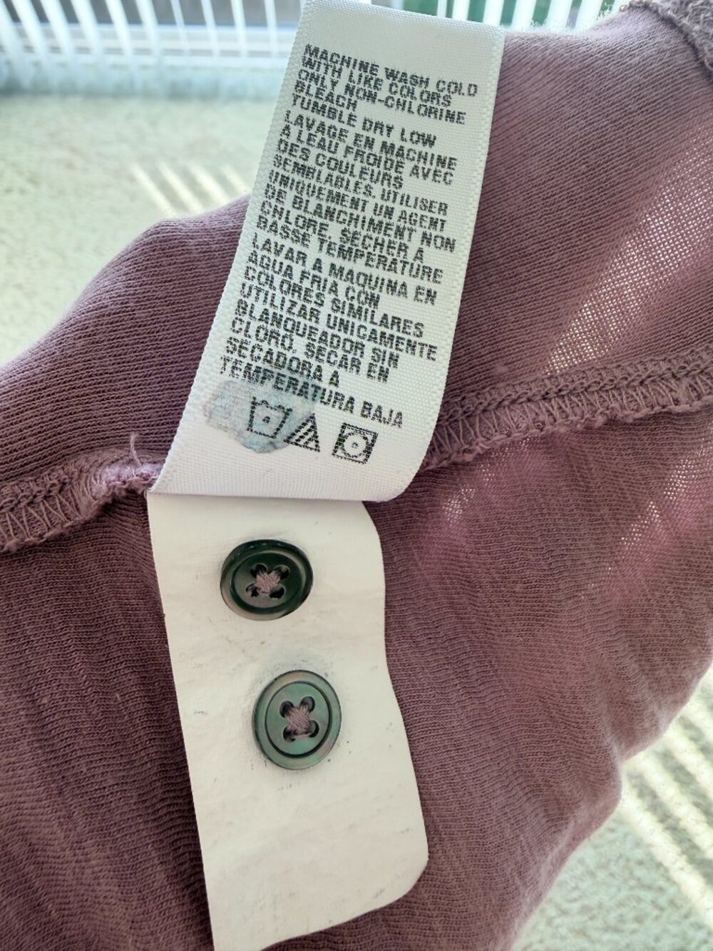 Purple Contrast Ribbed Surplus Shirt - Picture 16 of 16